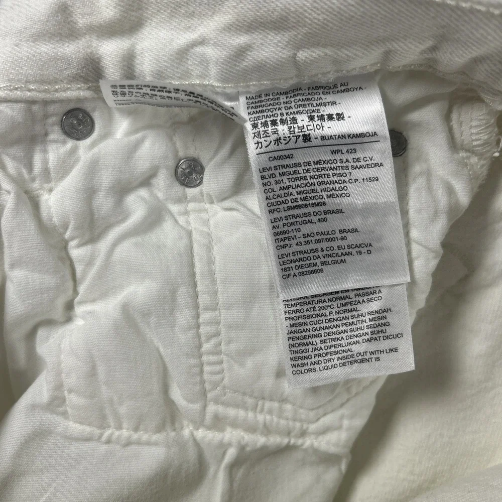 Levi's Premium 501 San Francisco Jeans White Wash 28x27